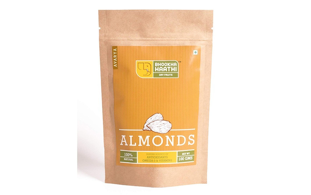 Bhookha Haathi Superior American Almonds    Pack  100 grams